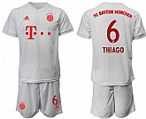 2020-21 Bayern Munich 9 THIAGO Away White Soccer Jersey,baseball caps,new era cap wholesale,wholesale hats